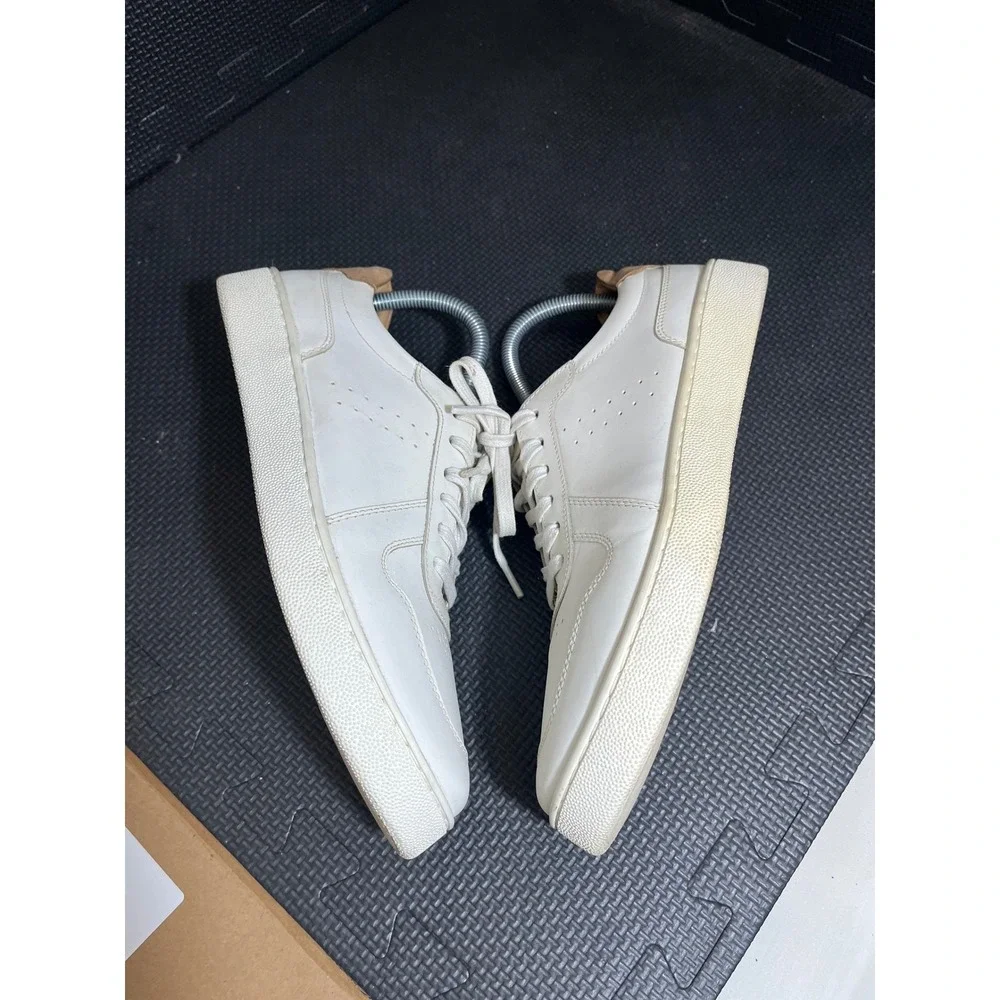 Nisolo Women's Bria Go-To Court Sneaker Shoes White Leather Size 9.5